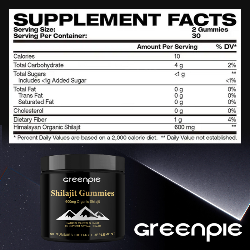 Shilajit Gummy Supplier - OEM Fulvic Acid Resin Himalayan Source