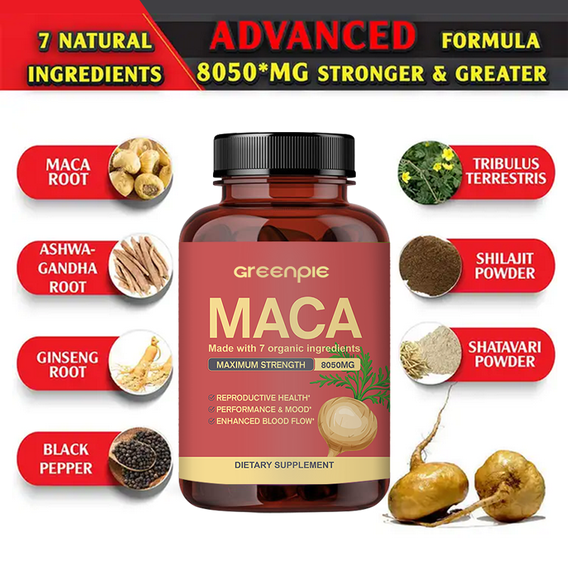 Maca Capsules Factory - OEM Stress Relief Energy Mood Support