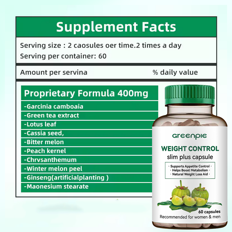 Diet Supplement Capsules Supplier - OEM Green Tea Garcinia Cambogia