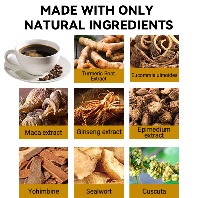 Male Power Coffee Manufacturer - OEM Tongkat Ali Reishi Mushroom Blend