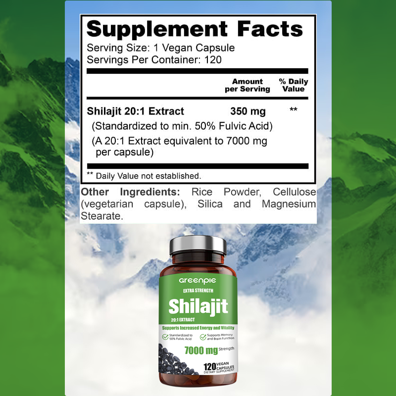 Shilajit Capsules Manufacturer - OEM Fulvic Acid Energy Supplement