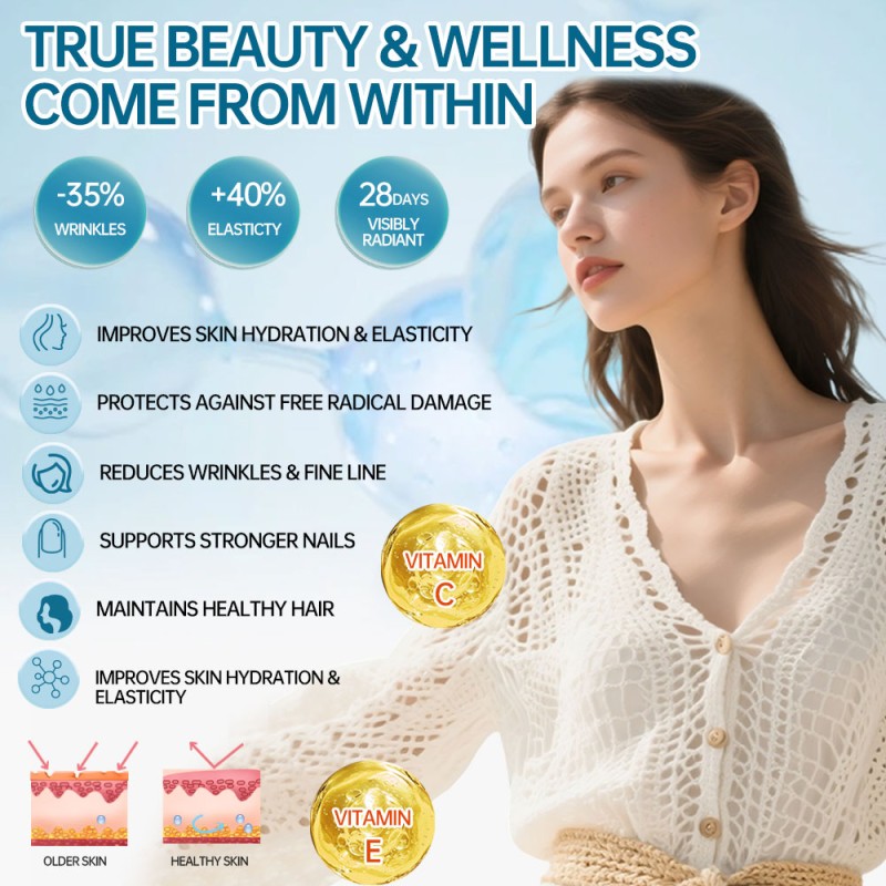 Hydrolyzed Collagen Powder Factory - OEM Marine Peptide Vitamin C Supplement