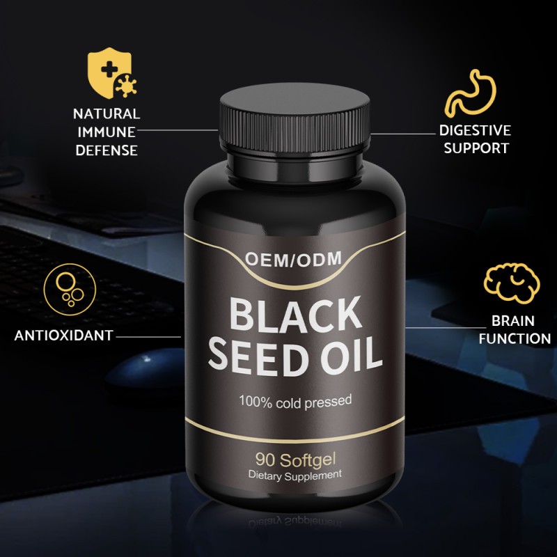 Black Seed Oil Softgels Manufacturer - OEM Cold-Pressed Natural Food Supplement