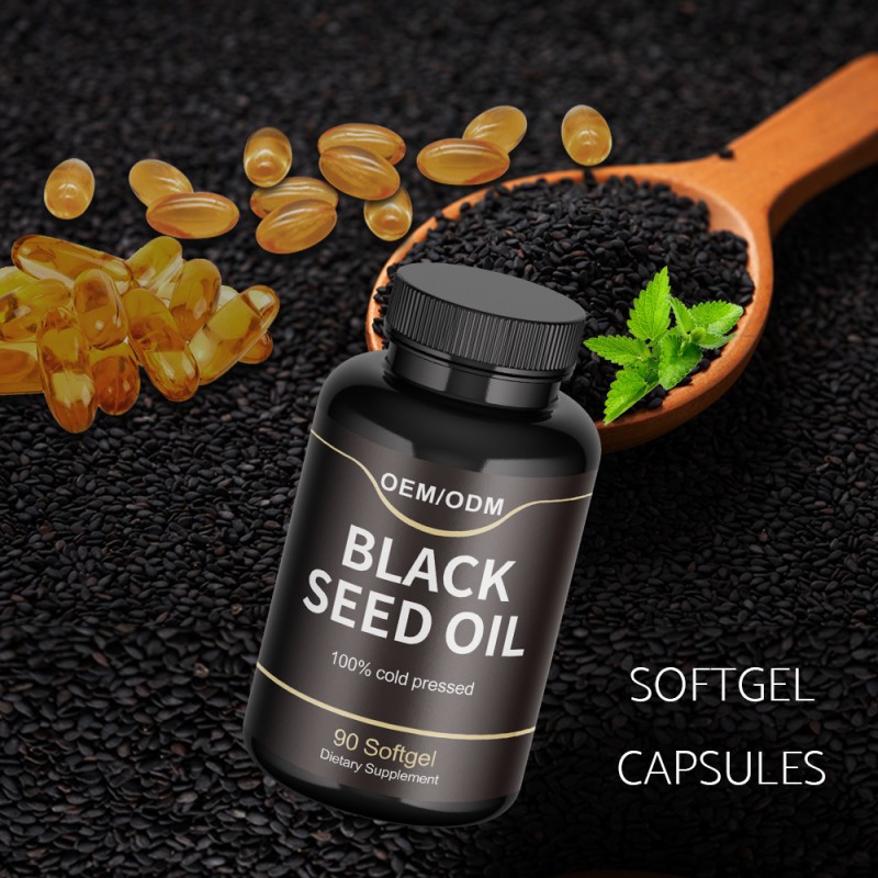 Black Seed Oil Softgels Manufacturer - OEM Cold-Pressed Natural Food Supplement