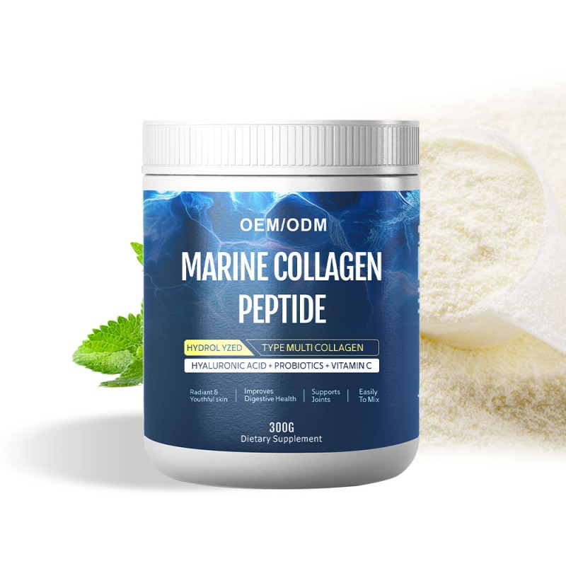 Marine Collagen Powder Manufacturer - OEM Hydrolyzed with Hyaluronic Acid Vitamin C