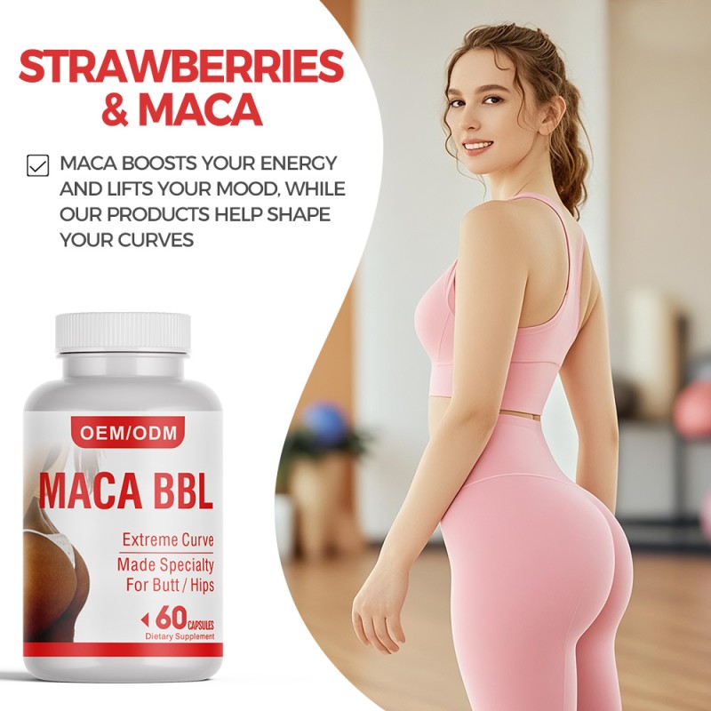 Maca BBL Capsules Factory - OEM Natural Butt Hips Enhancement