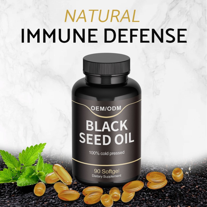 Black Seed Oil Softgels Manufacturer - OEM Cold-Pressed Natural Food Supplement
