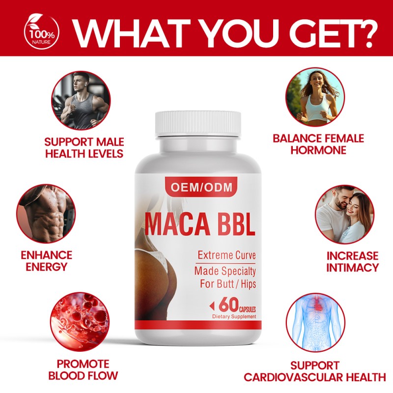 Maca BBL Capsules Manufacturer - OEM Hip Butt Enhancement Supplement