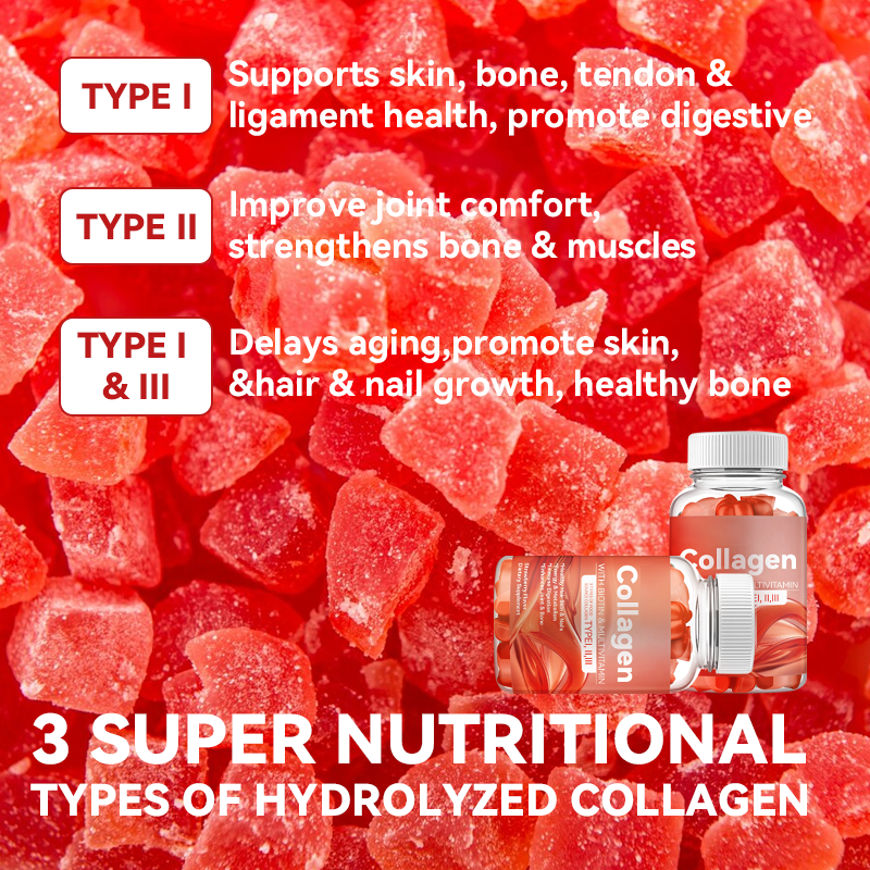 Collagen Gummies Supplier - OEM 3 Source Biotin Multi Vitamin