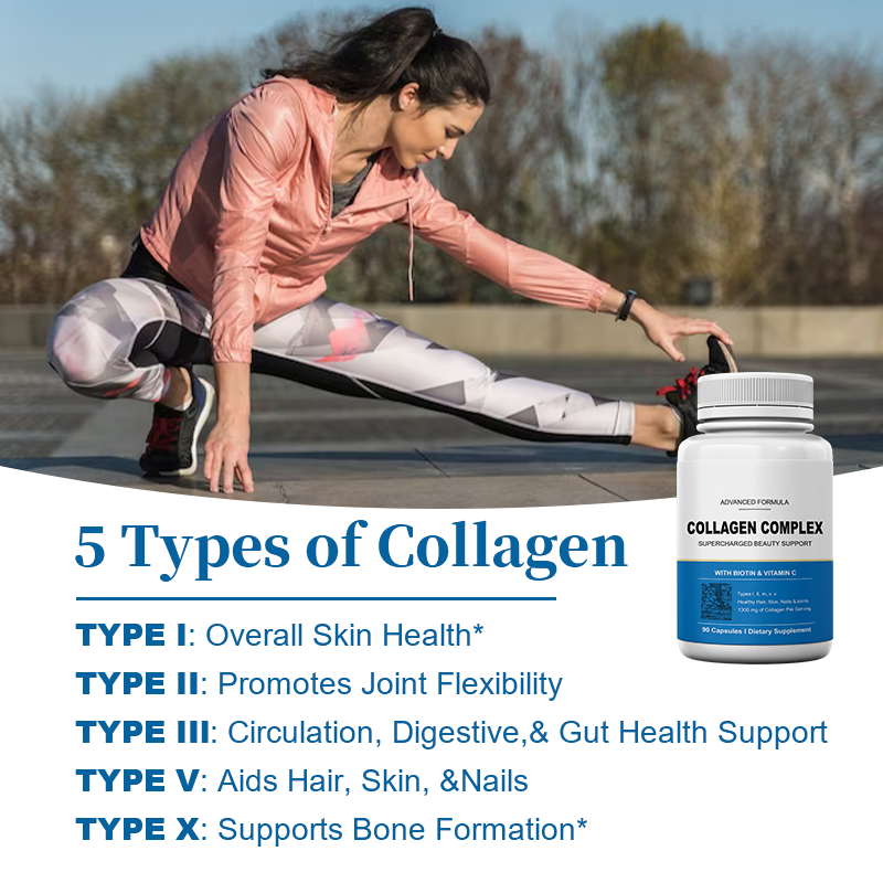 Collagen Whitening Capsules Factory - OEM Multi Collagen Biotin Vitamin C