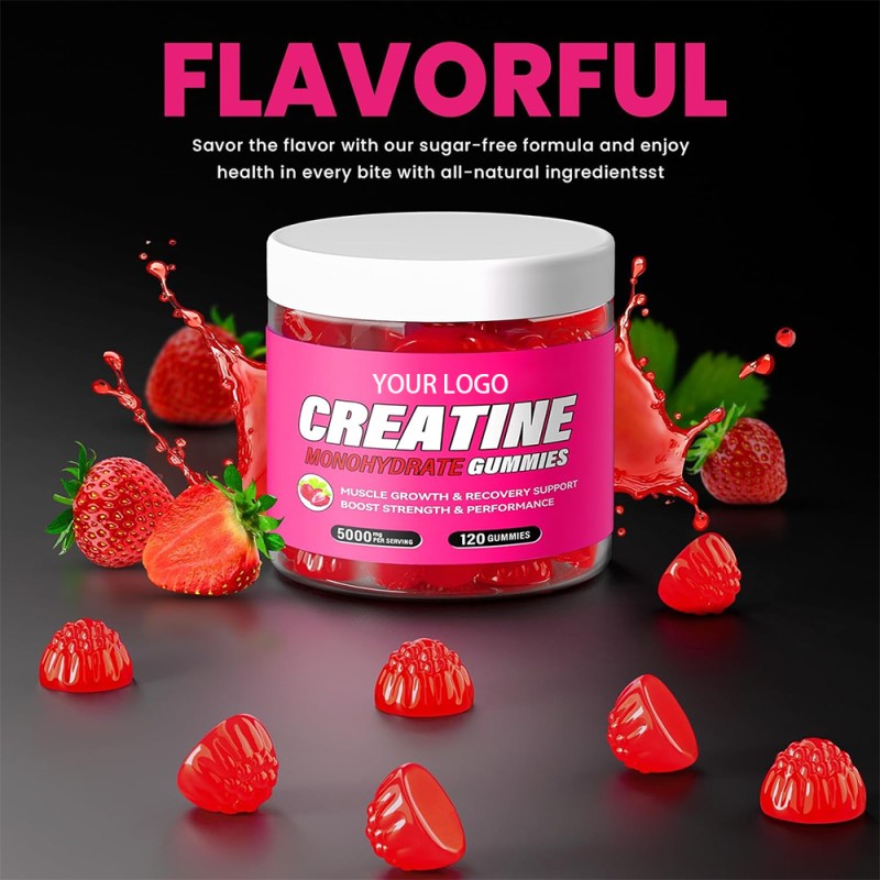 Creatine Gummies Factory - OEM Pre Workout Muscle Strength
