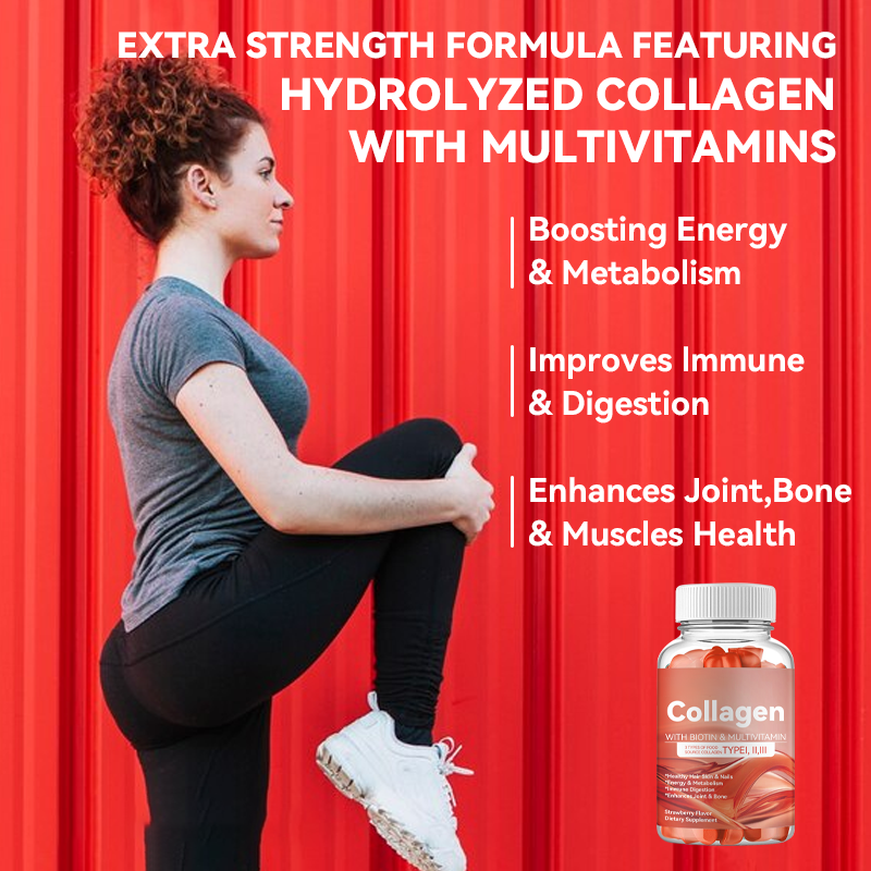 Collagen Gummies Supplier - OEM 3 Source Biotin Multi Vitamin