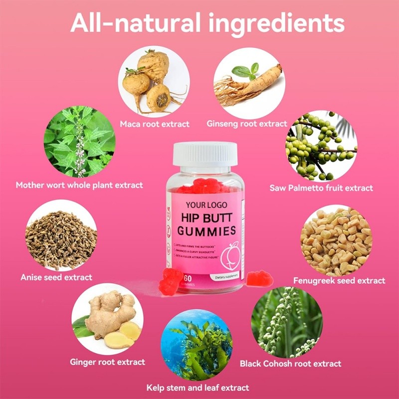 BBL Gummies Manufacturer - OEM Hip Butt Enhancer Growth Supplement