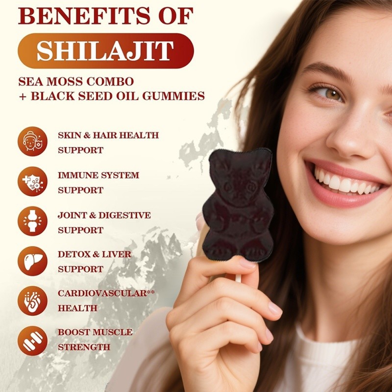 Shilajit Honey Gummies Manufacturer - OEM Ashwagandha Black Seed Ginseng