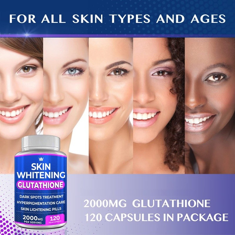 Whitening Softgel Capsules Supplier - OEM 2000mg Skin Brightening Formula