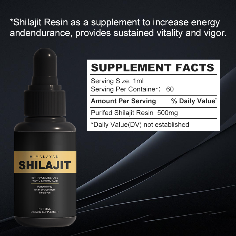 Shilajit Liquid Drops Supplier - OEM Himalayan Energy Revitalization