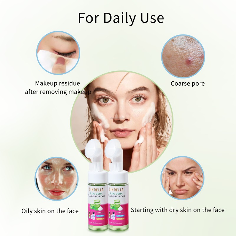 Face Foam Manufacturer - Deep Cleansing Plant Extract Aloe