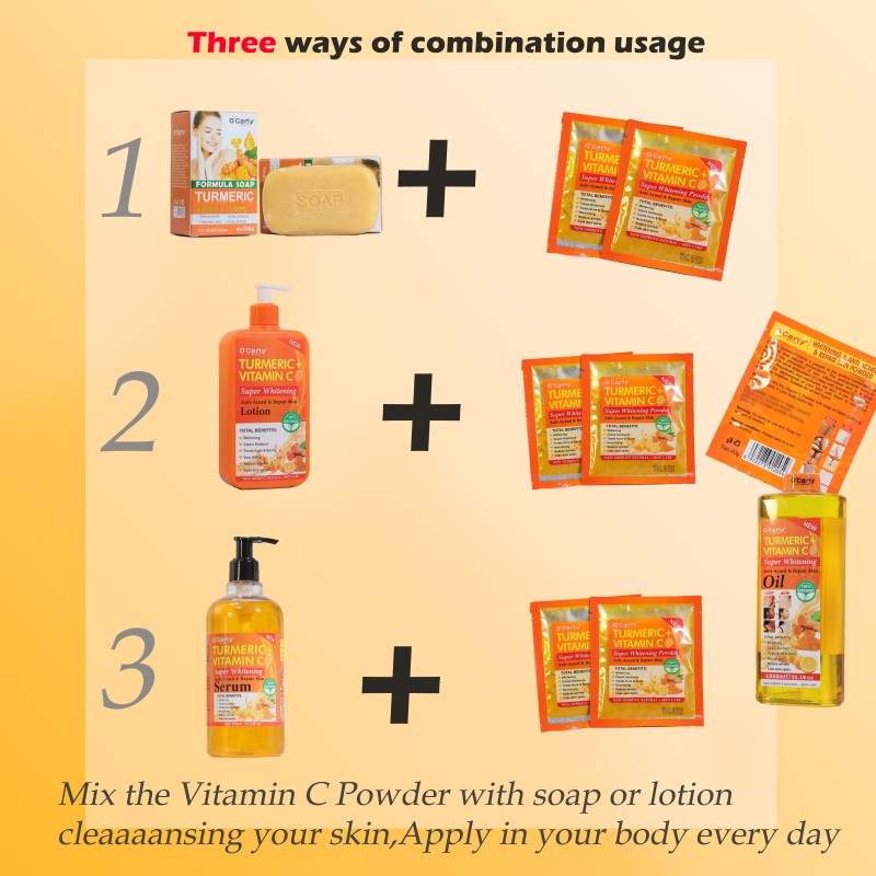 Whitening Powder Factory - Turmeric Vitamin C Dirt Removal