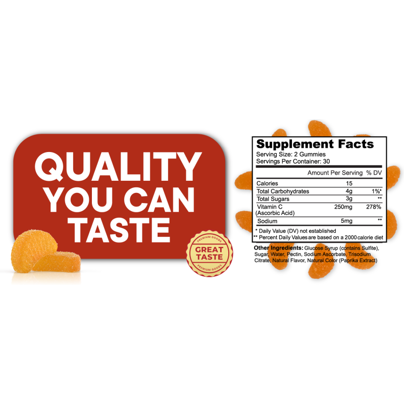 Vitamin C Gummies Supplier - OEM Organic High-efficiency Supplement