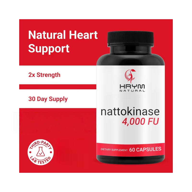 Nattokinase Capsules Supplier - OEM 4000 FU Brain Heart Support