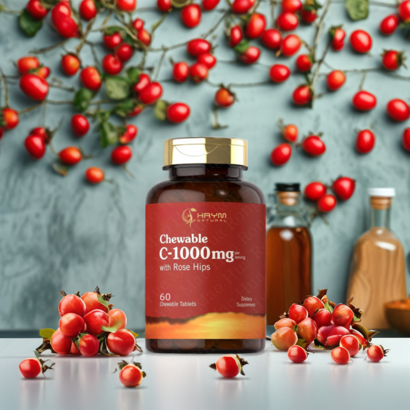 Vitamin C Chewable Tablets Manufacturer - OEM Rose Hip Orange Flavor