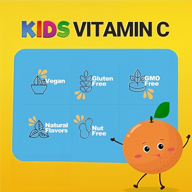Vitamin C Gummy Supplements Manufacturer - OEM Children Immune Health