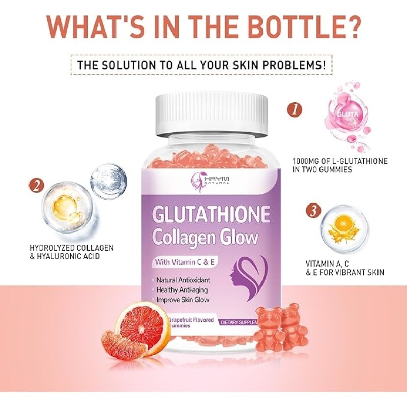 L-Glutathione Gummies Manufacturer - OEM Hair Nail Skin Supplement