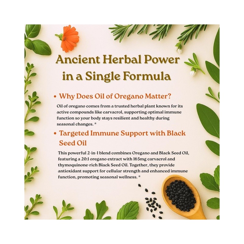 Oregano Softgels Supplier - OEM Micro Ingredients 2-in-1 Complex