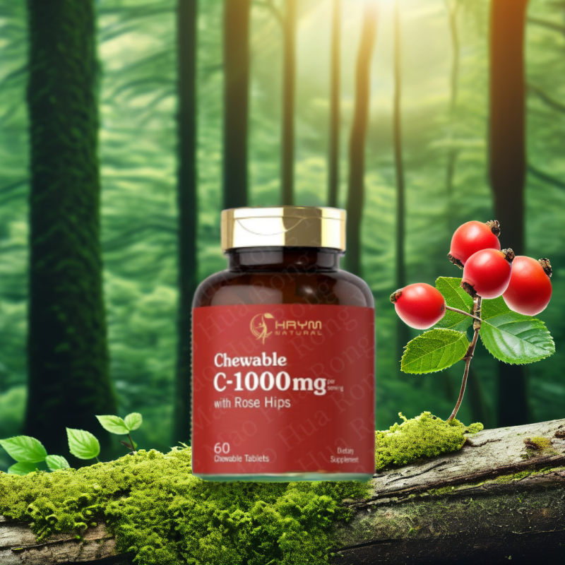 Vitamin C Chewable Tablets Manufacturer - OEM Rose Hip Orange Flavor