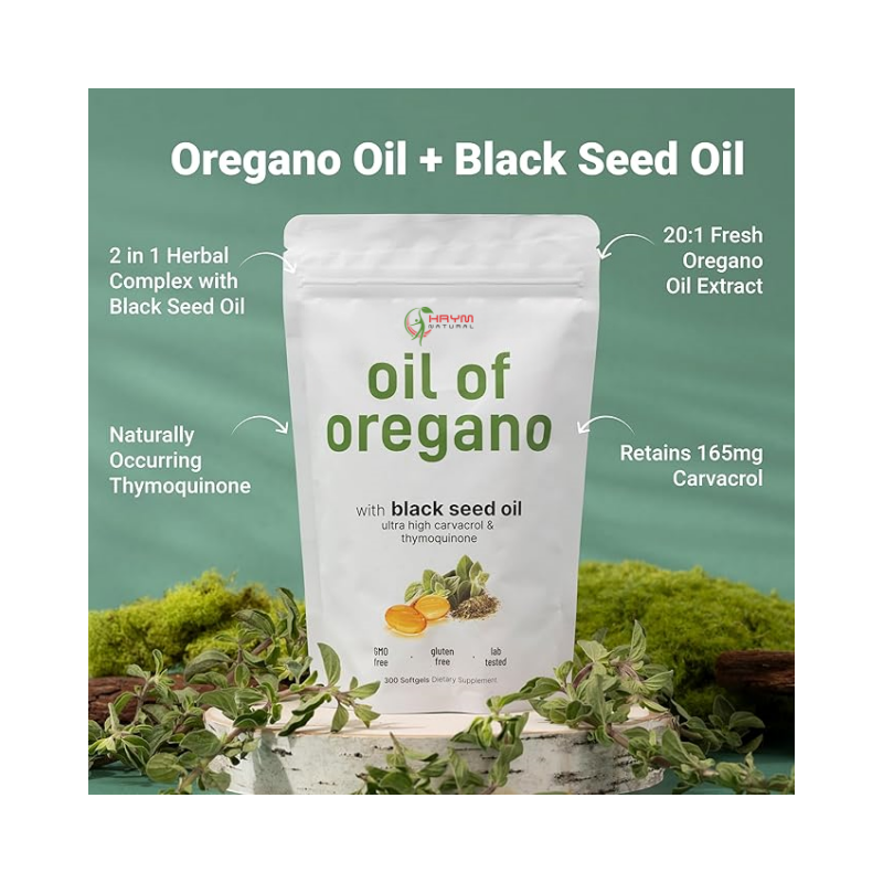 Oregano Softgels Supplier - OEM Micro Ingredients 2-in-1 Complex