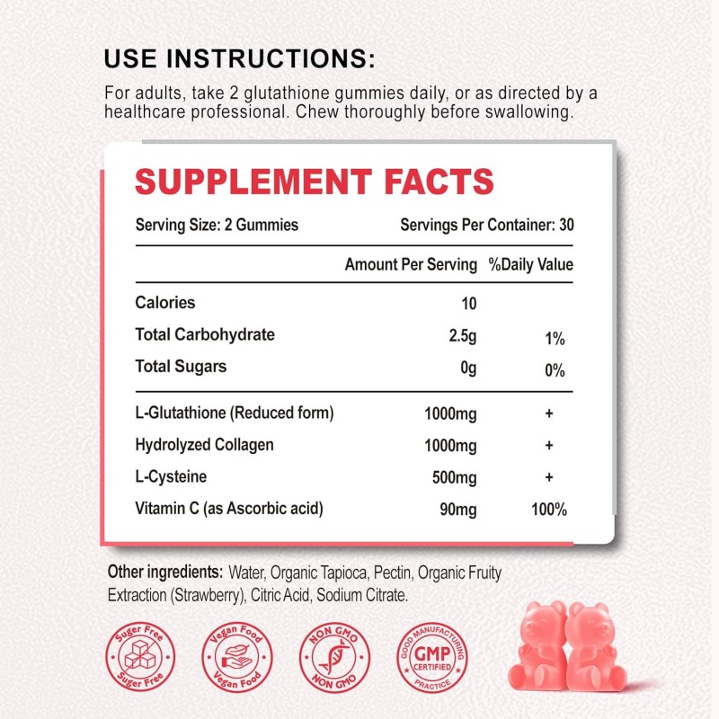 Skin Whitening Gummies Supplier - OEM Antioxidant Brightening Gummy