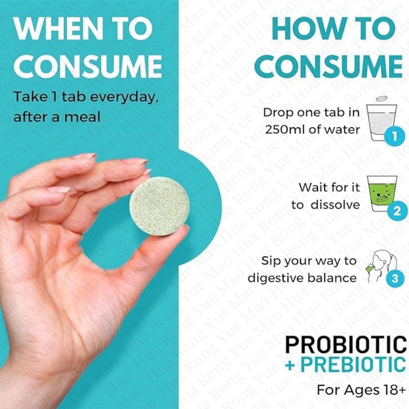 Probiotics Effervescent Tablets Supplier - OEM Billion CFU Prebiotic