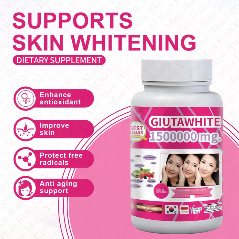 Glutathione Capsules Supplier - OEM S-acetyl 1500000mg Skin Whitening