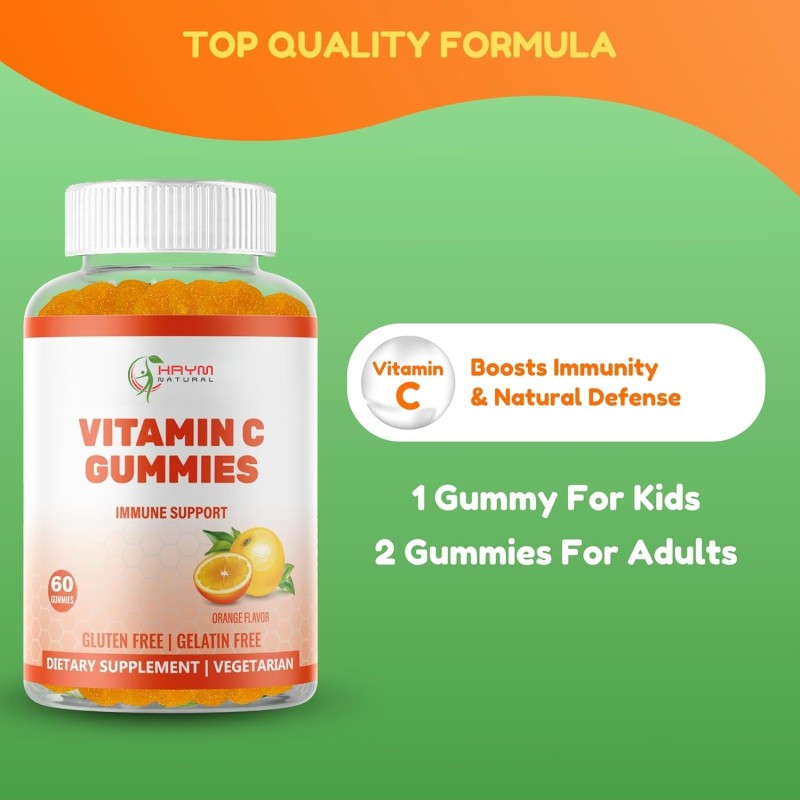 Vitamin C Gummies Supplier - OEM Halal Adult Children Immune