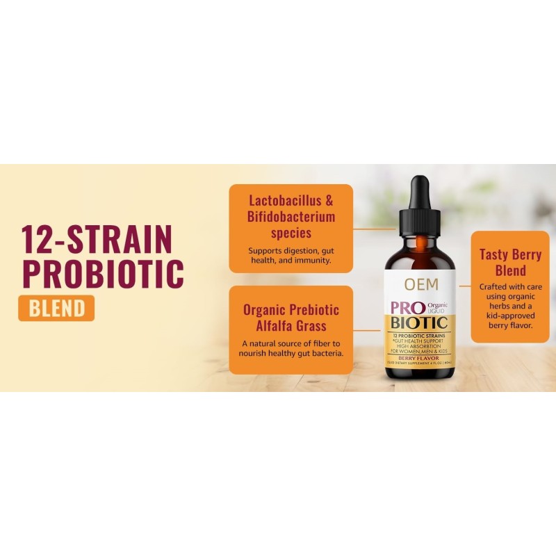 Intestinal Cleansing Drops Factory - OEM Liquid Probiotic Chlorella