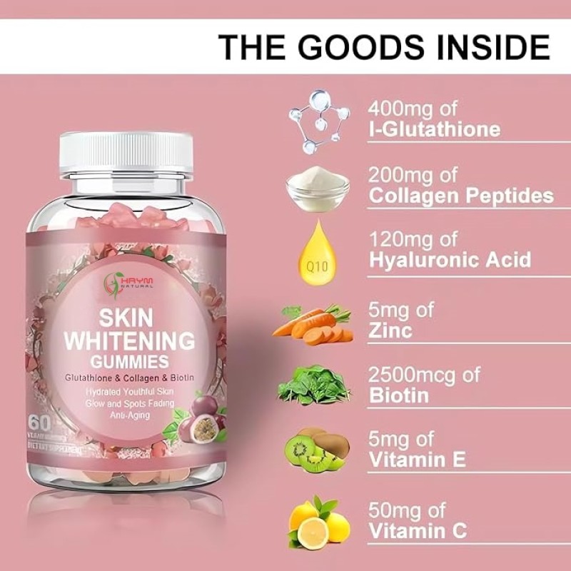 L-Glutathione Gummies Factory - OEM Whitening Brightening Youthfulness