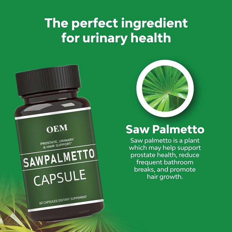 Saw Palmetto Capsules Supplier - Gluten-Free Hair Loss Prevention