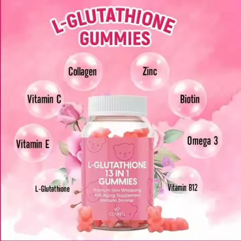 Skin Whitening Gummies Factory - Organic L-glutathione 13 in 1