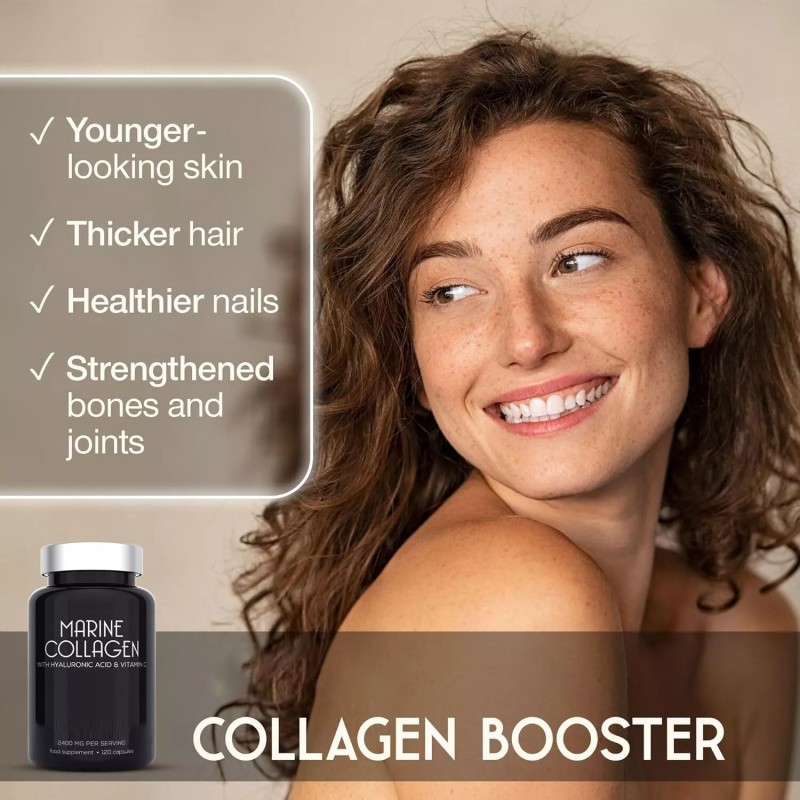 Vitamin C Collagen Factory - Hydrolyzed Marine Capsules