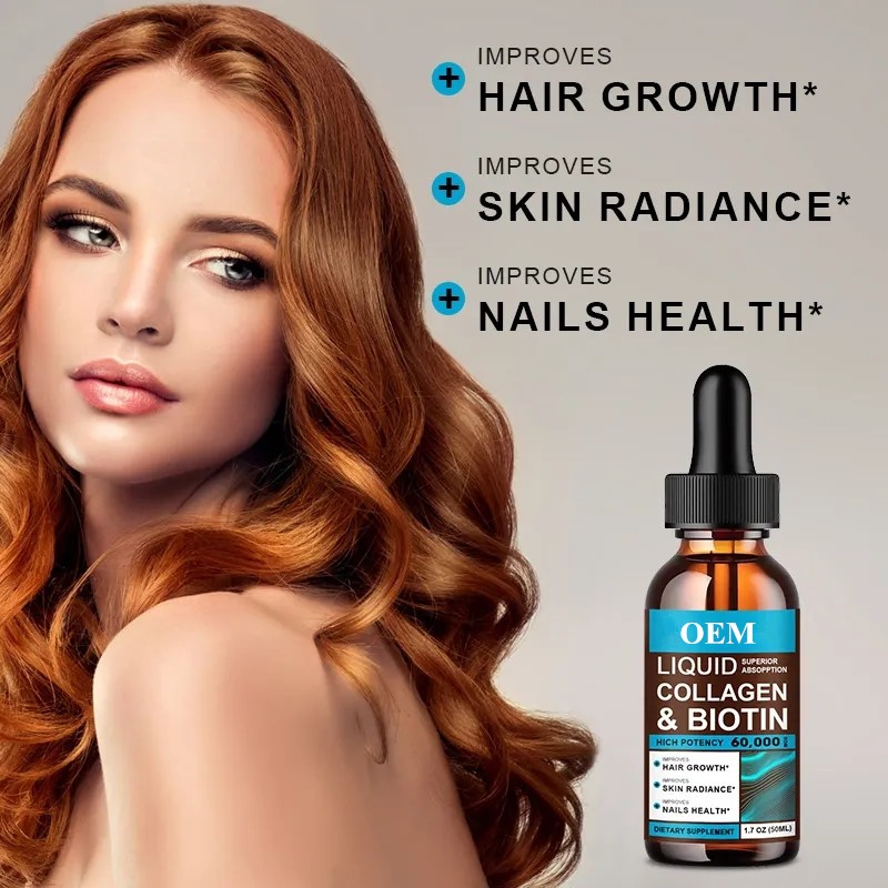 Collagen Liquid Drops Factory - Biotin Hair Growth Skin Radiance