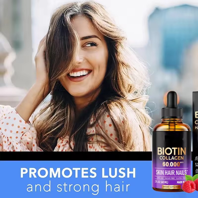 Biotin Collagen Liquid Supplier - Vitamins Oral Hair Nails Skin