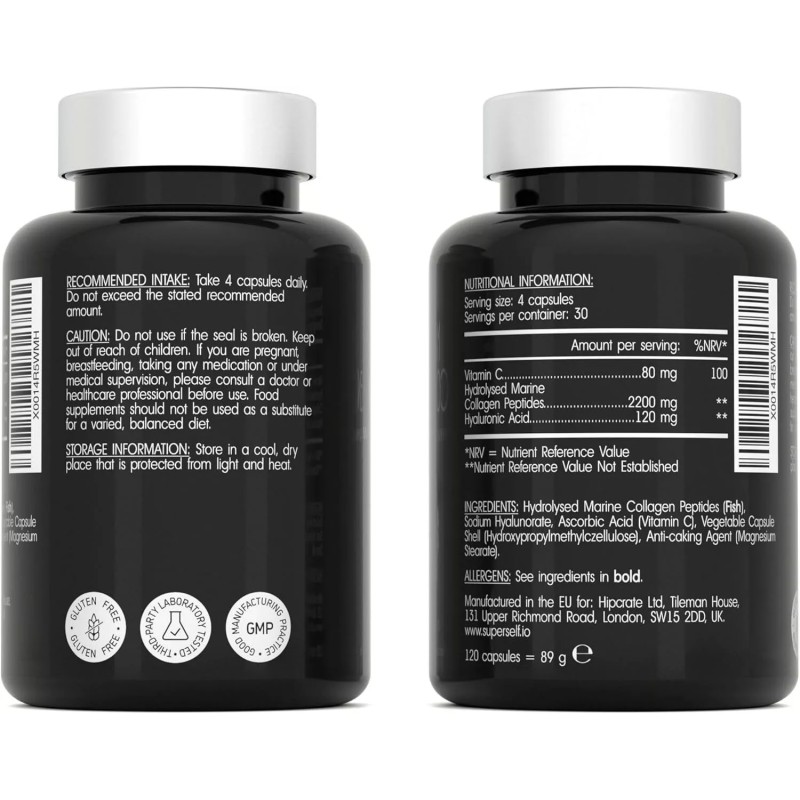 Vitamin C Collagen Factory - Hydrolyzed Marine Capsules