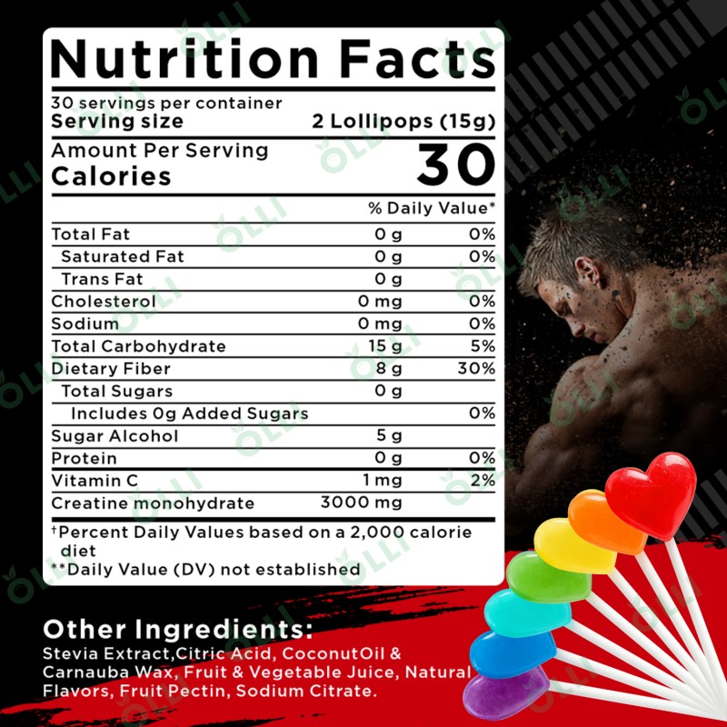 Creatine Lollipop Factory - Energy Boosting Sport Supplement