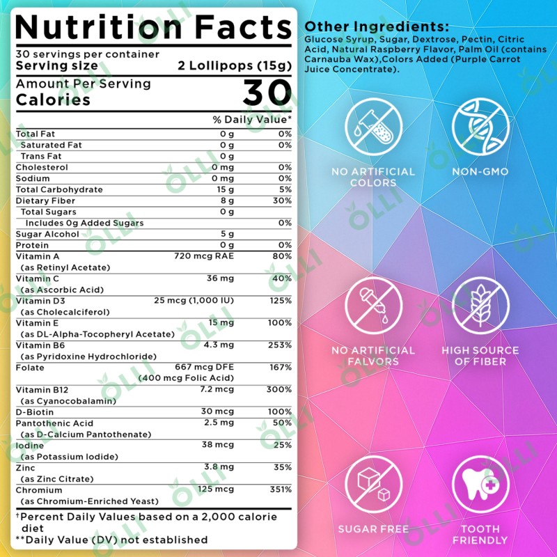 Multivitamin Lollipop Supplier - Vegan Women Dietary Supplement