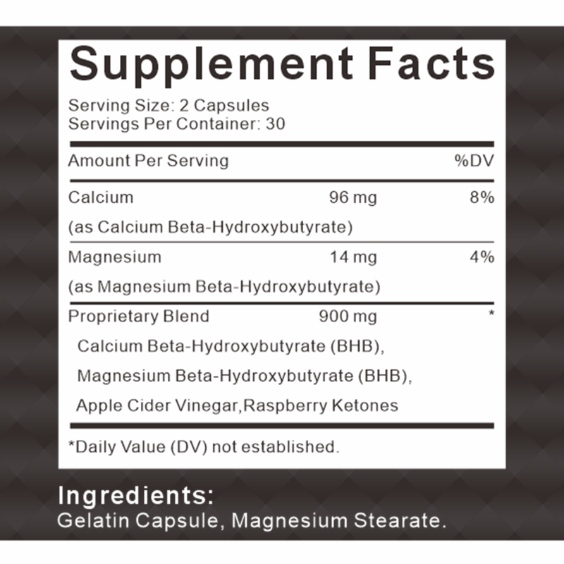 Keto Capsules Factory - BHB Vegan Diet Slim Private Label