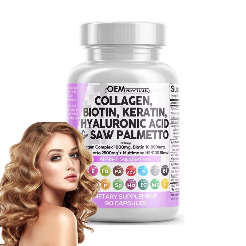 Hair Skin Capsules Supplier - Biotin Keratin Saw Palmetto
