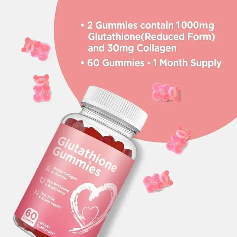 Skin Whitening Gummies Factory - Glutathione Collagen Candies