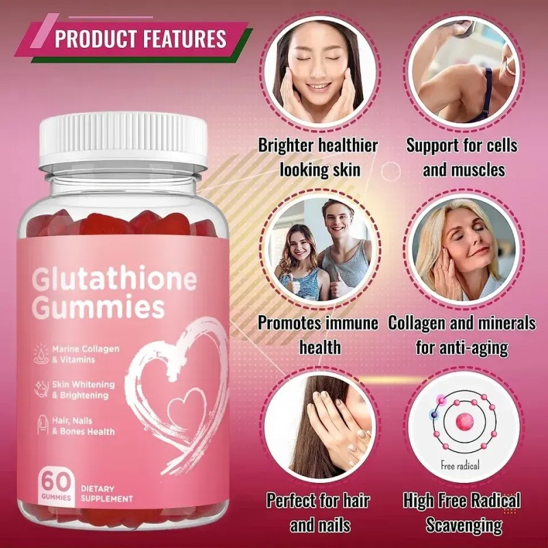 Skin Whitening Gummies Factory - Glutathione Collagen Candies