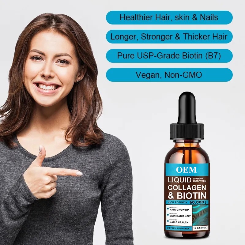 Collagen Liquid Drops Factory - Biotin Hair Growth Skin Radiance