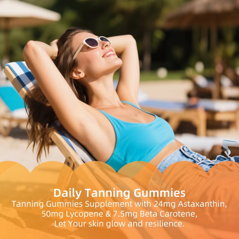 Tanning Gummies Supplier - Astaxanthin Beta-Carotene L-Tyrosine